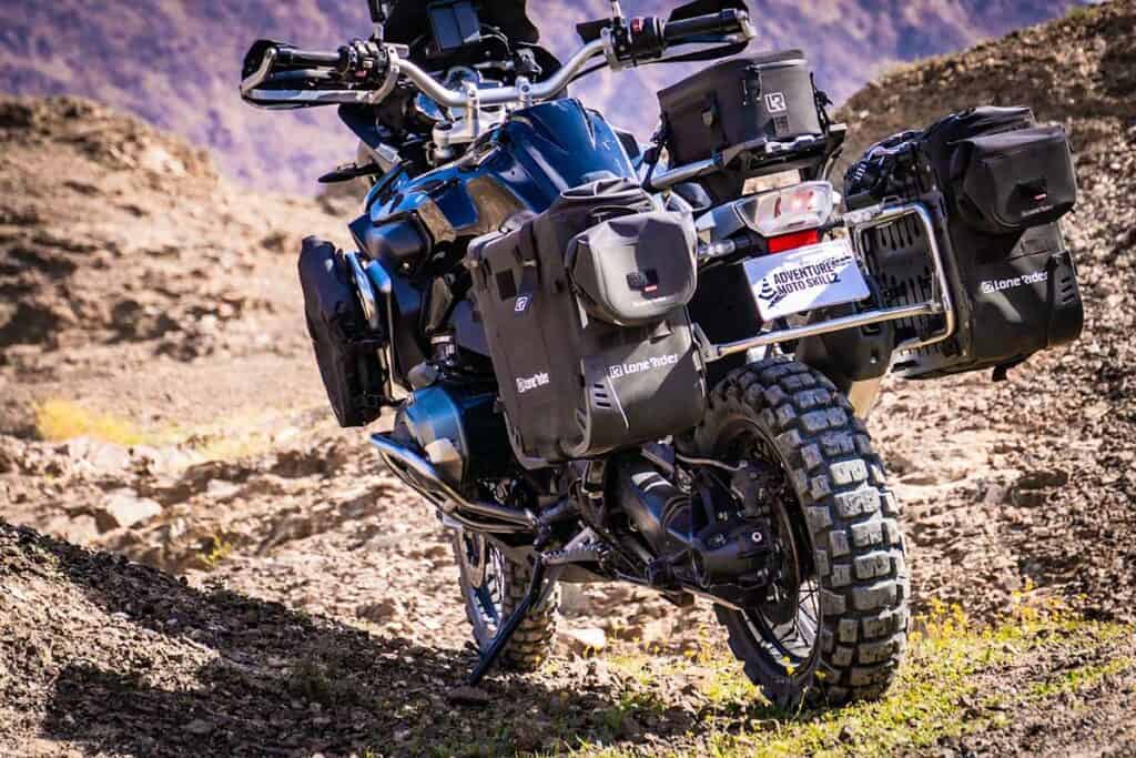 BMW R1200GS Adventure Motorcycle with Lone Rider panniers and bags
