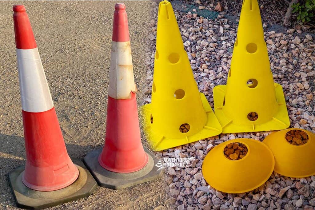 picture of training cones in 3 sizes