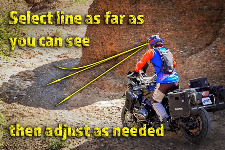 Line Selection Tips for Off-Road Motorcycle Riding