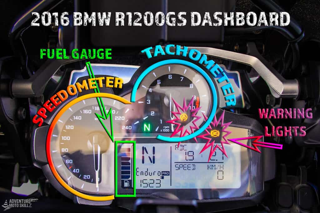 BMW 2016 R1200GS Dashboard